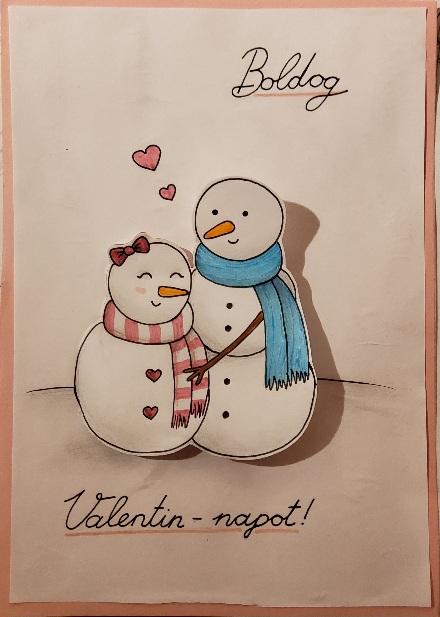 Hóemberes képeslap készítése