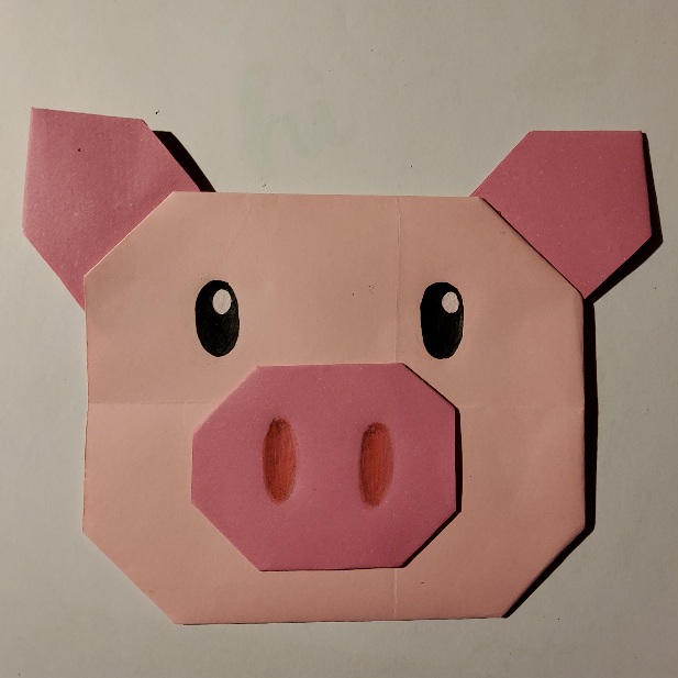Újévi Malac Hajtogatása Papírból